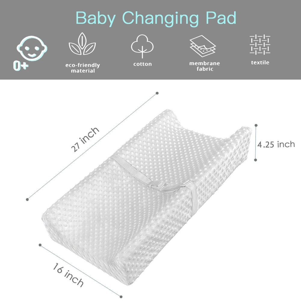 YENING mini changing pad safety strap helps secure baby during diaper changes.