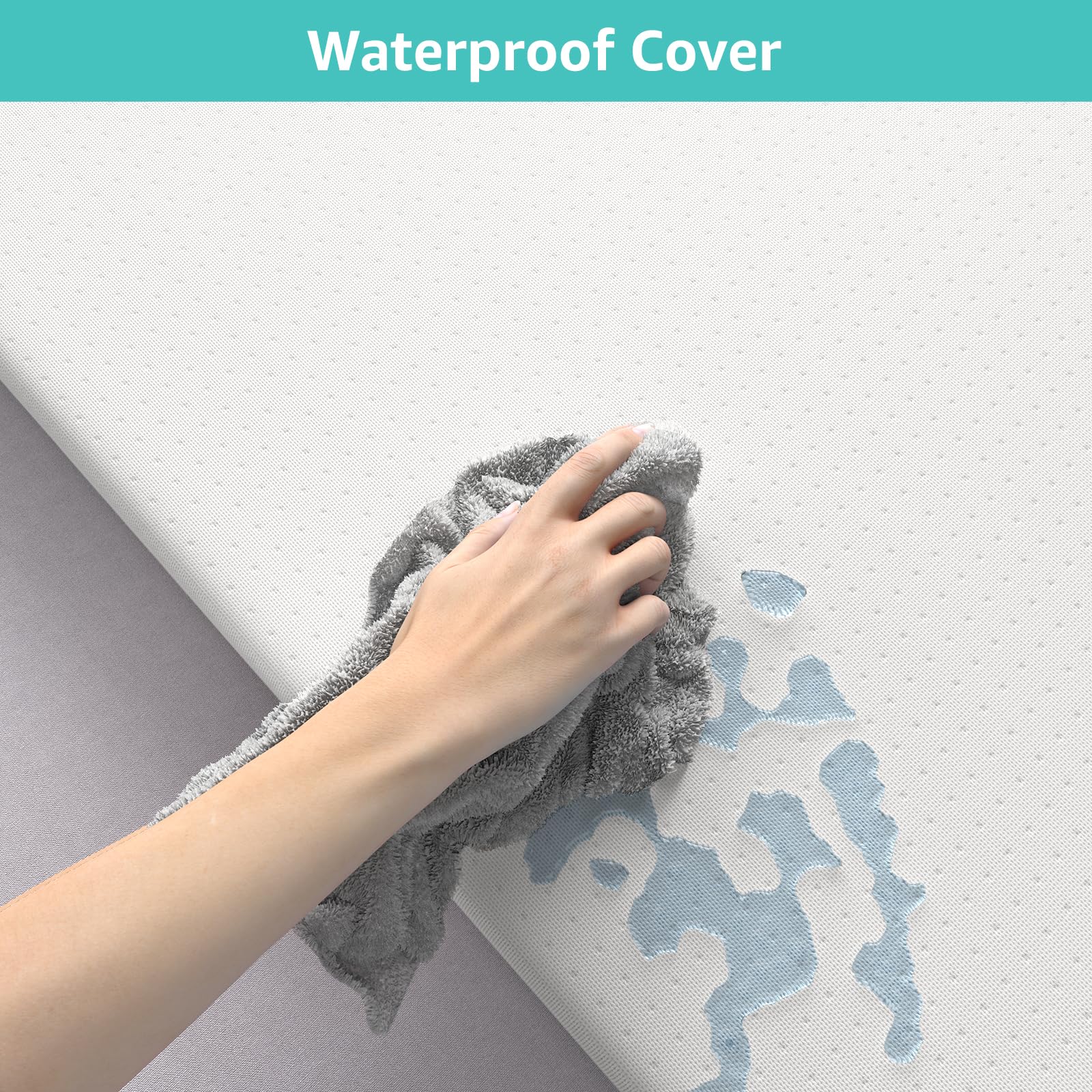 YENING removable cover being removed for machine washing.
