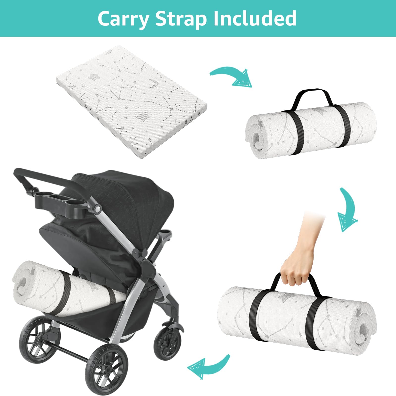 YENING strap-use shows portable carrying option.
