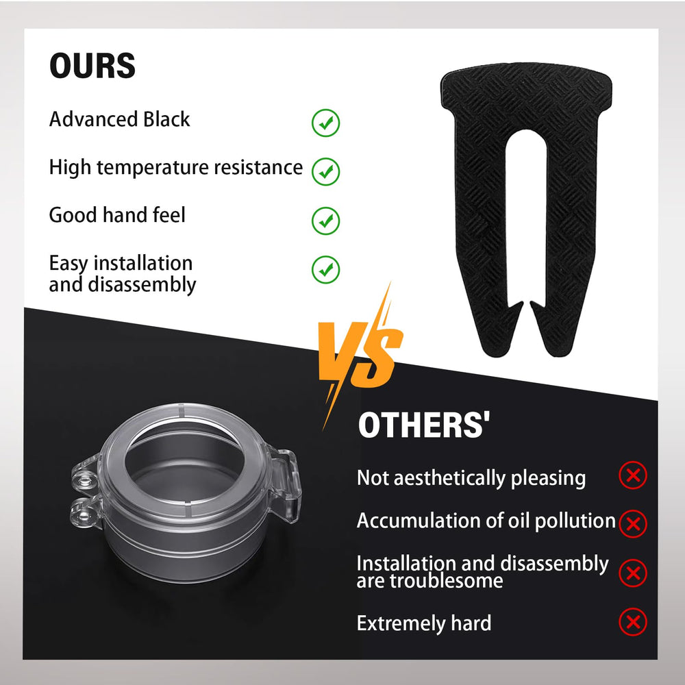 YENOVO minimalist black design preserves kitchen aesthetics while adding safety.