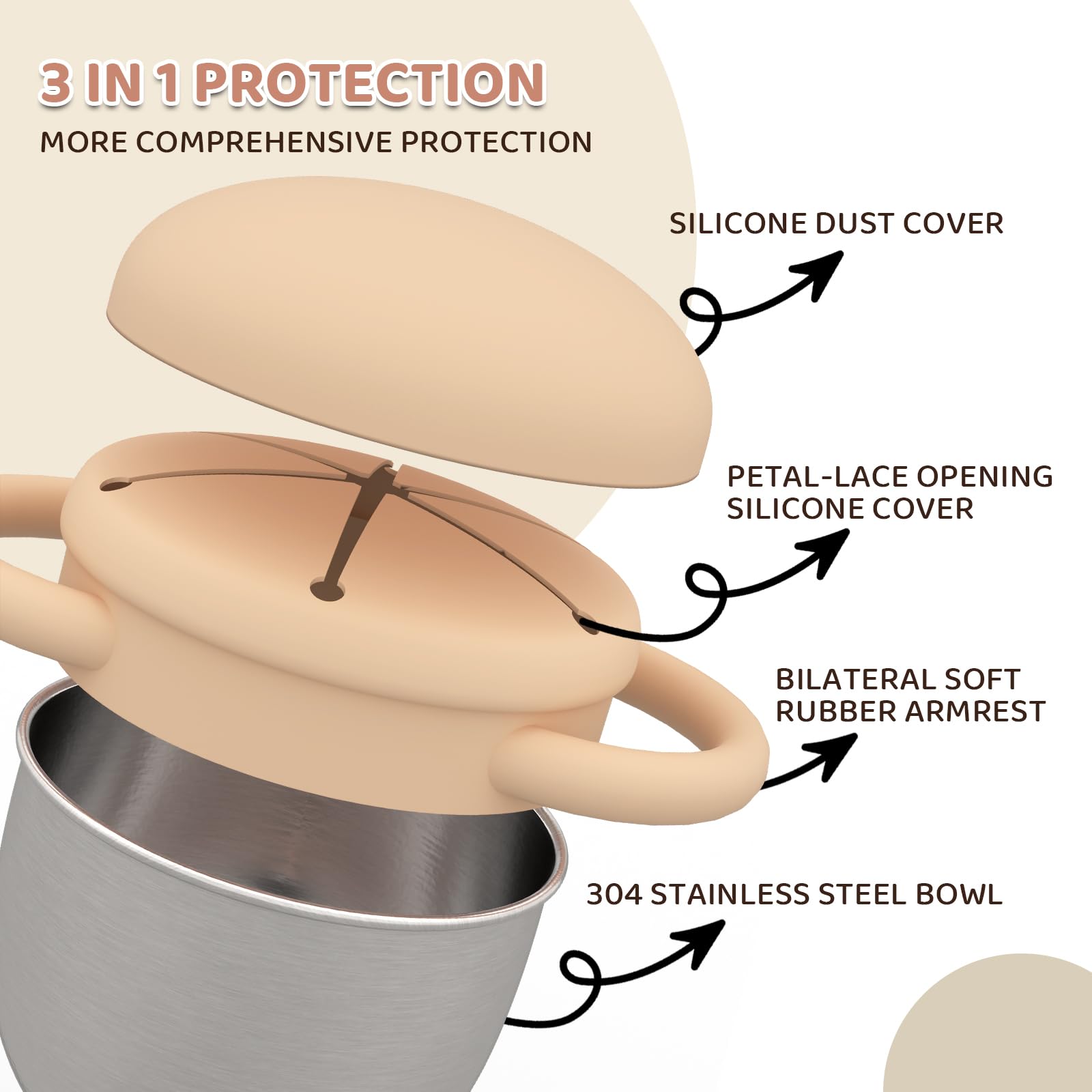 Yeomant double-handles provide a safe, comfortable grip for little hands.
