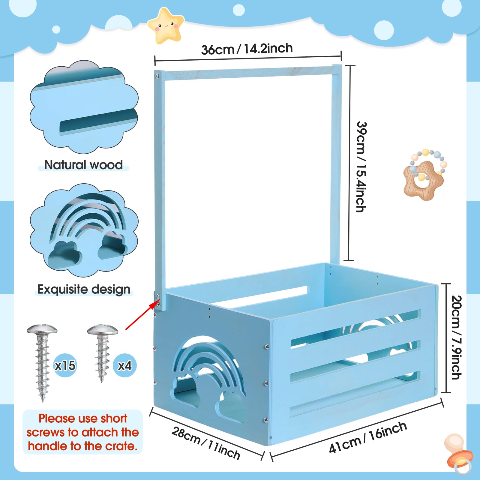 Yerliker paulownia wood crate highlights durable, safe material.
