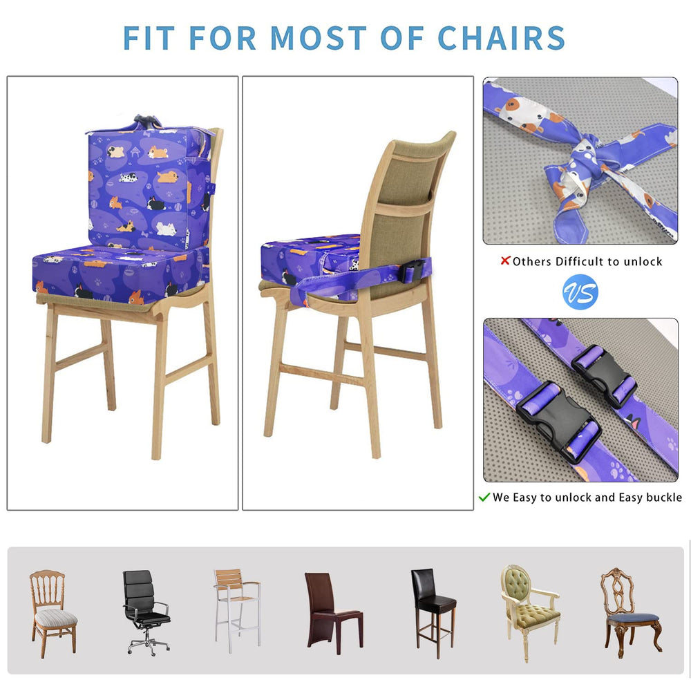 Yeroly portable travel booster seat ideal for restaurants and trips