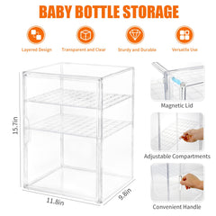 YESGIRL clear acrylic drawer shows contents for quick grab-and-go use