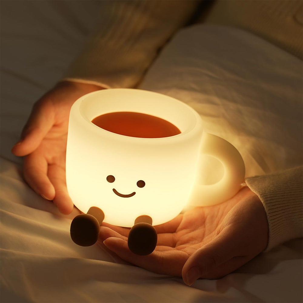 Yesinaly coffee cup night light arrives in a gift-ready box for celebrations