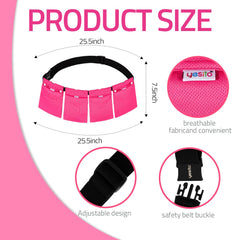 Yesito adjustable elastic band provides freedom of movement while bottles stay secure.