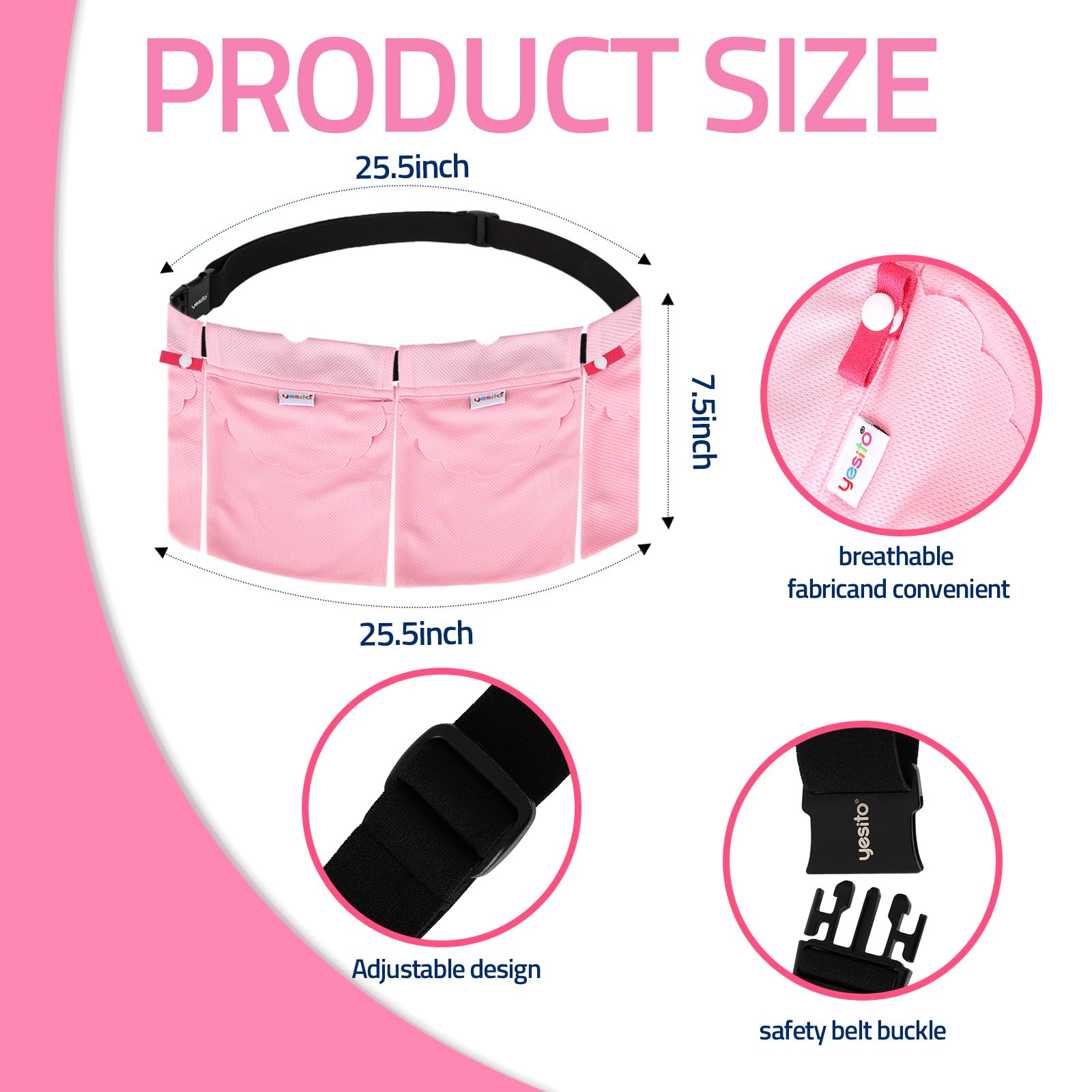 Yesito breathable comfort fabric reduces irritation for all-day wear.
