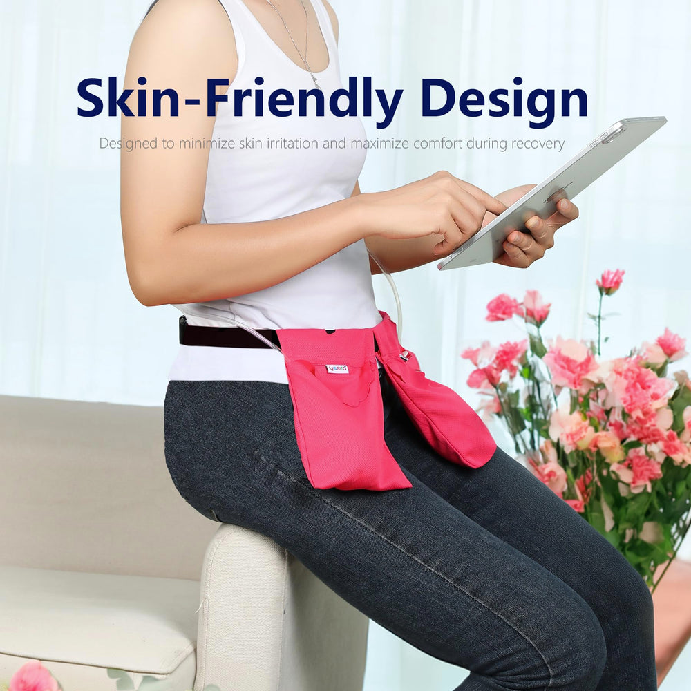 Yesito breathable fabric pouch minimizes irritation while wearing around the waist.