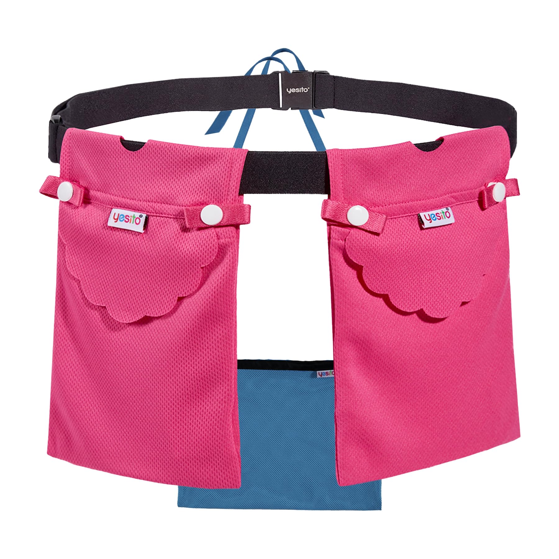 Yesito versatile drainage pouch can be worn as waist, neck, or cross-body.