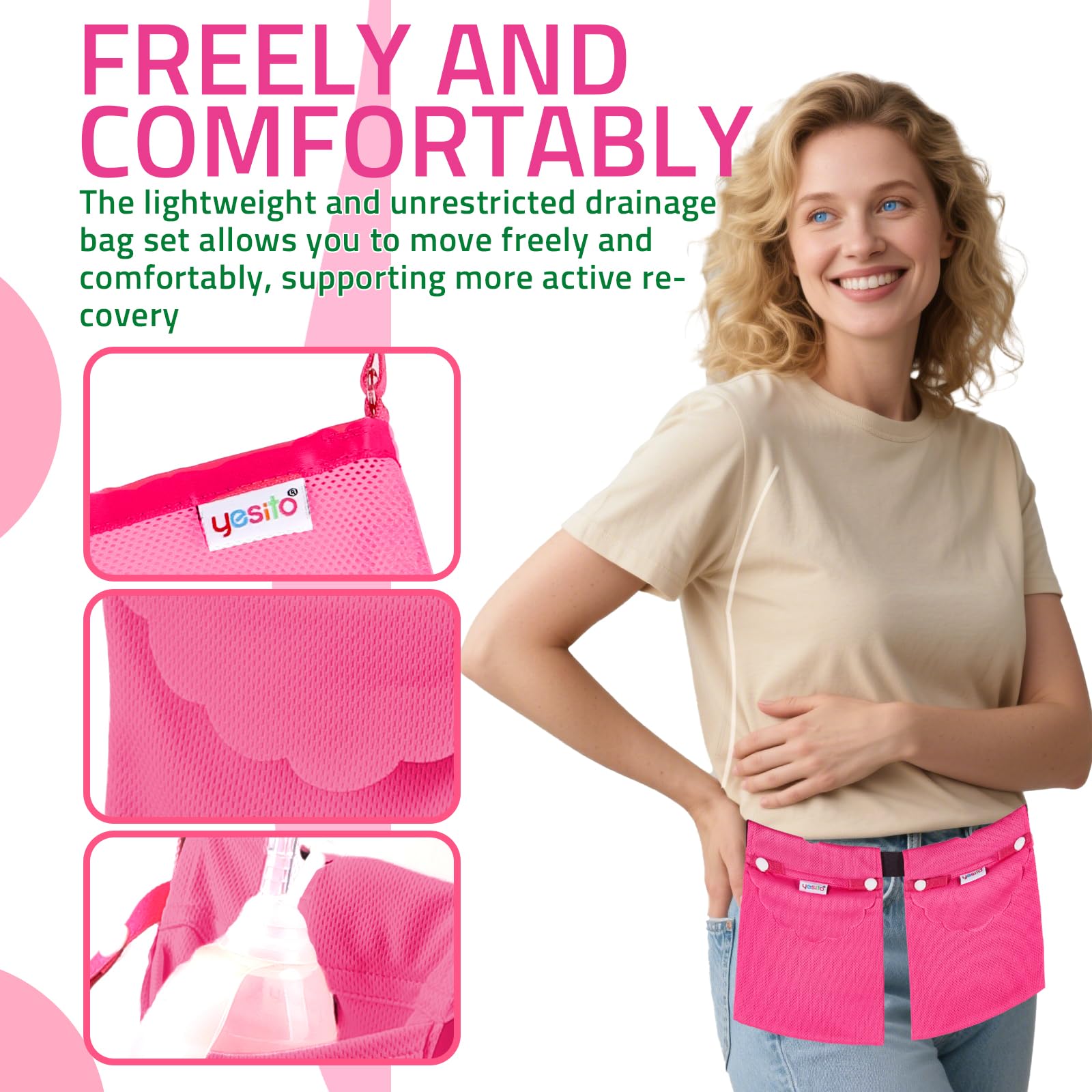 Yesito recovery belt designed for bedside use and comfortable wear.