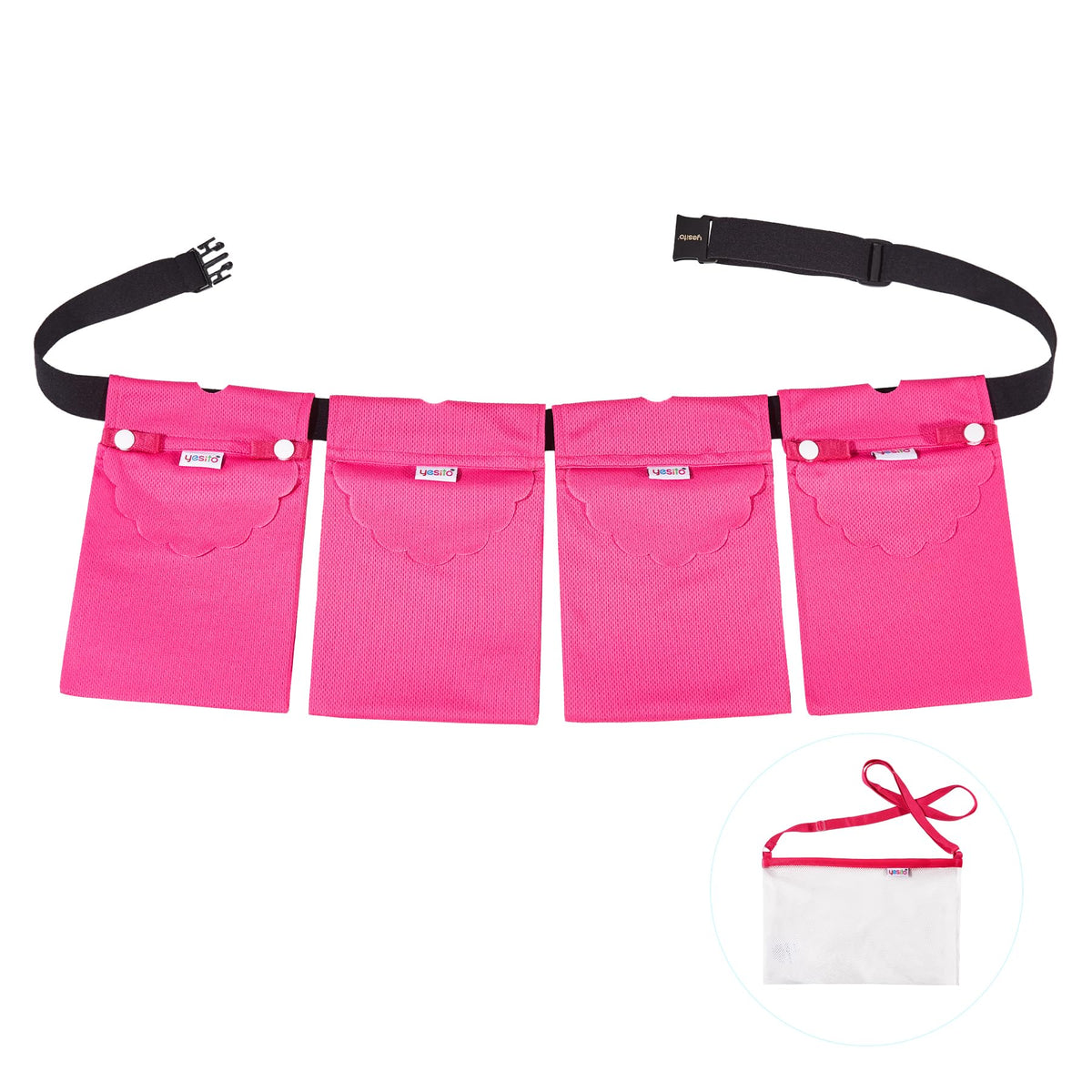 Yesito mastectomy drainage pouch with dual drain pockets for secure bottles at night.