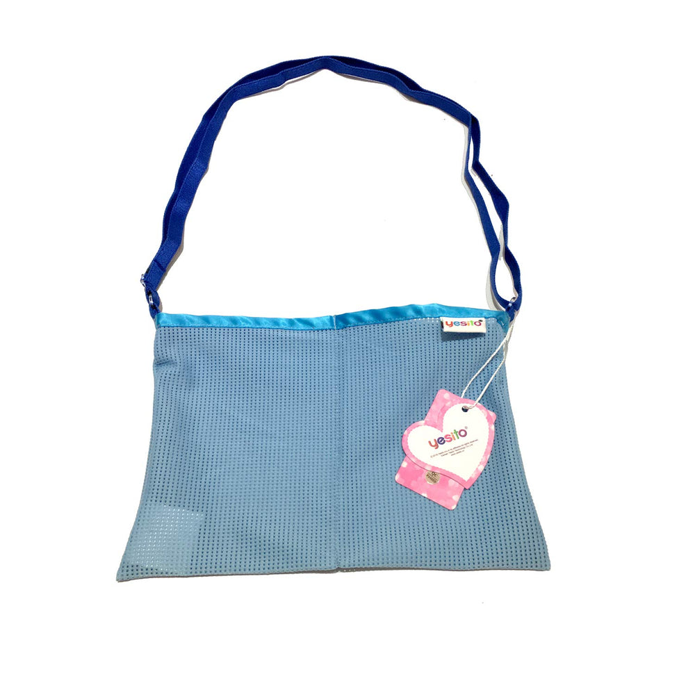 Yesito mastectomy drainage pouch pink dual pockets securely hold drain bottles.