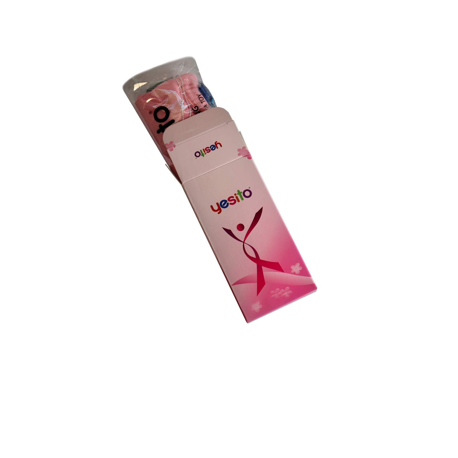 Yesito pink shower bag in use demonstrates hygienic cleaning routine.