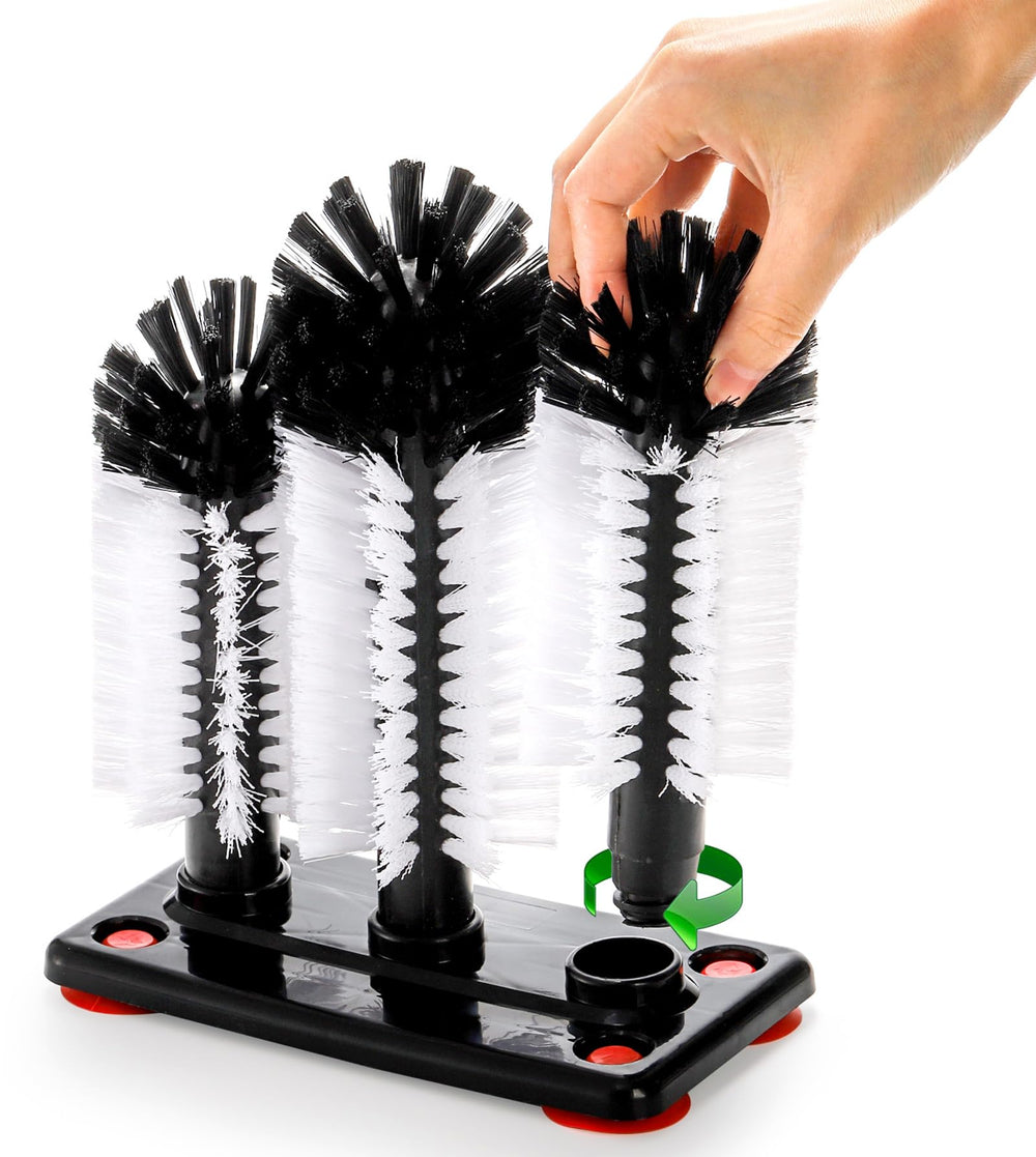 Yesland Water Bottle Cleaning Brush rotating-center-brush simplifies turning cups.