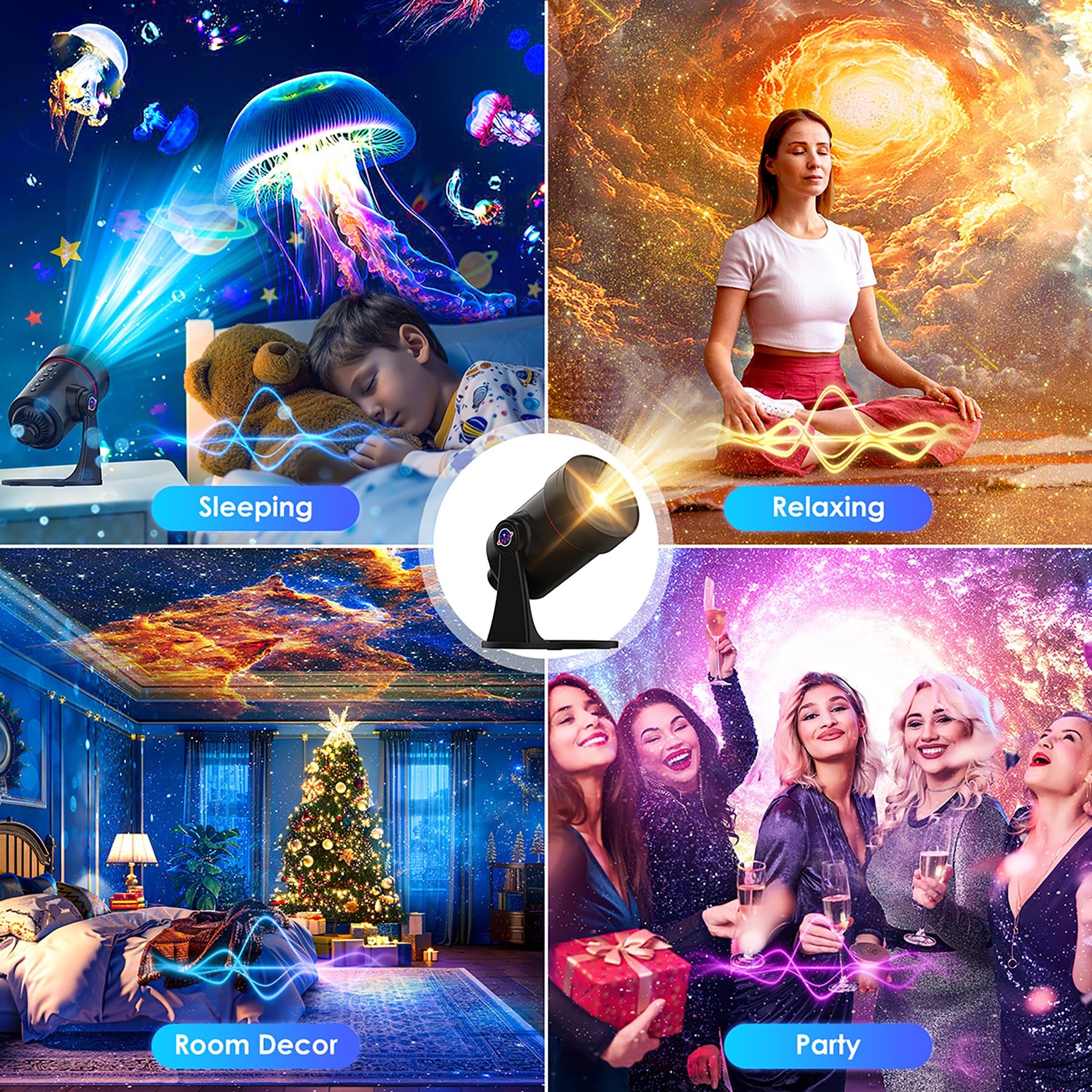 YESUBELU gift-ready galaxy projector suitable for kids and loved ones.