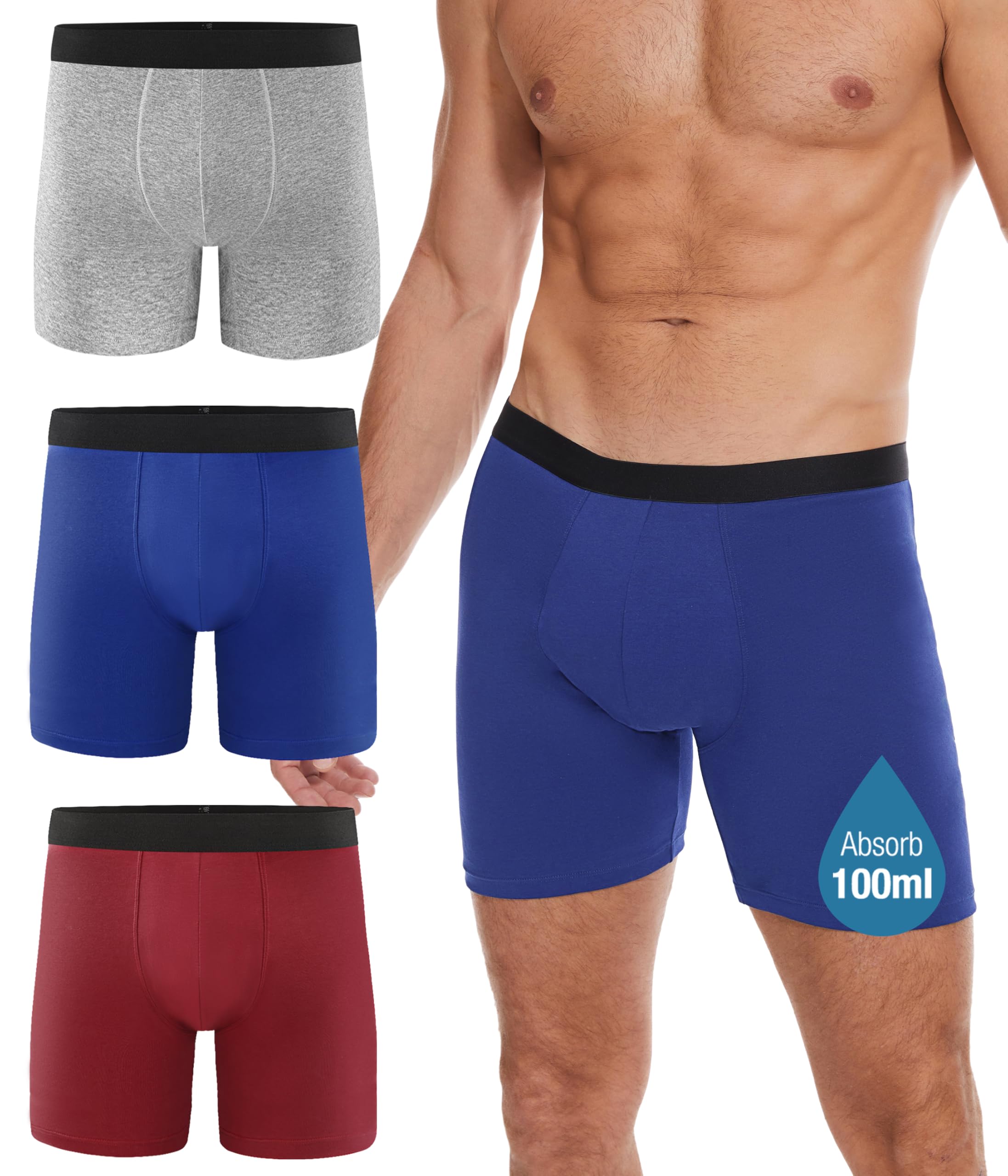 YESWEL long-leg incontinence underwear for men offers discreet protection for daily wear.