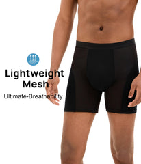 YESWEL underwear side view shows breathable mesh ventilation for active comfort.