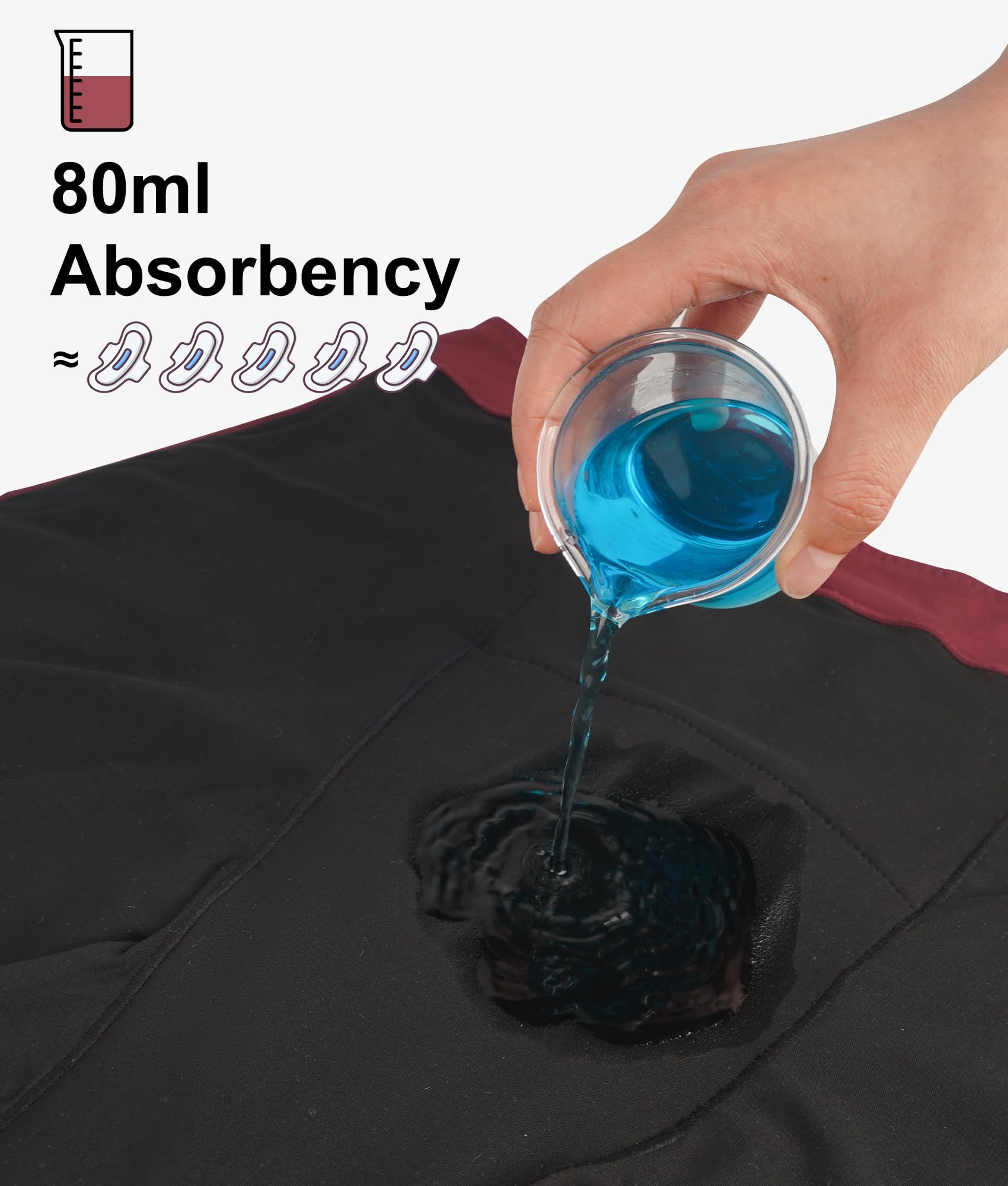 YESWEL incontinence underwear for women pack two front view shows multi-color option for daily wear