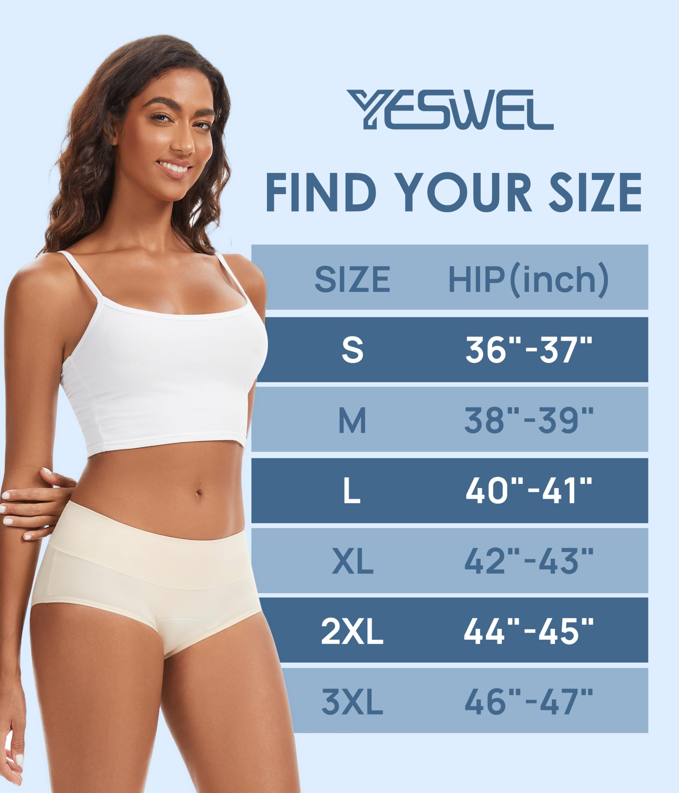 YesWEL XX-Large fit for a comfortable, roomy feel