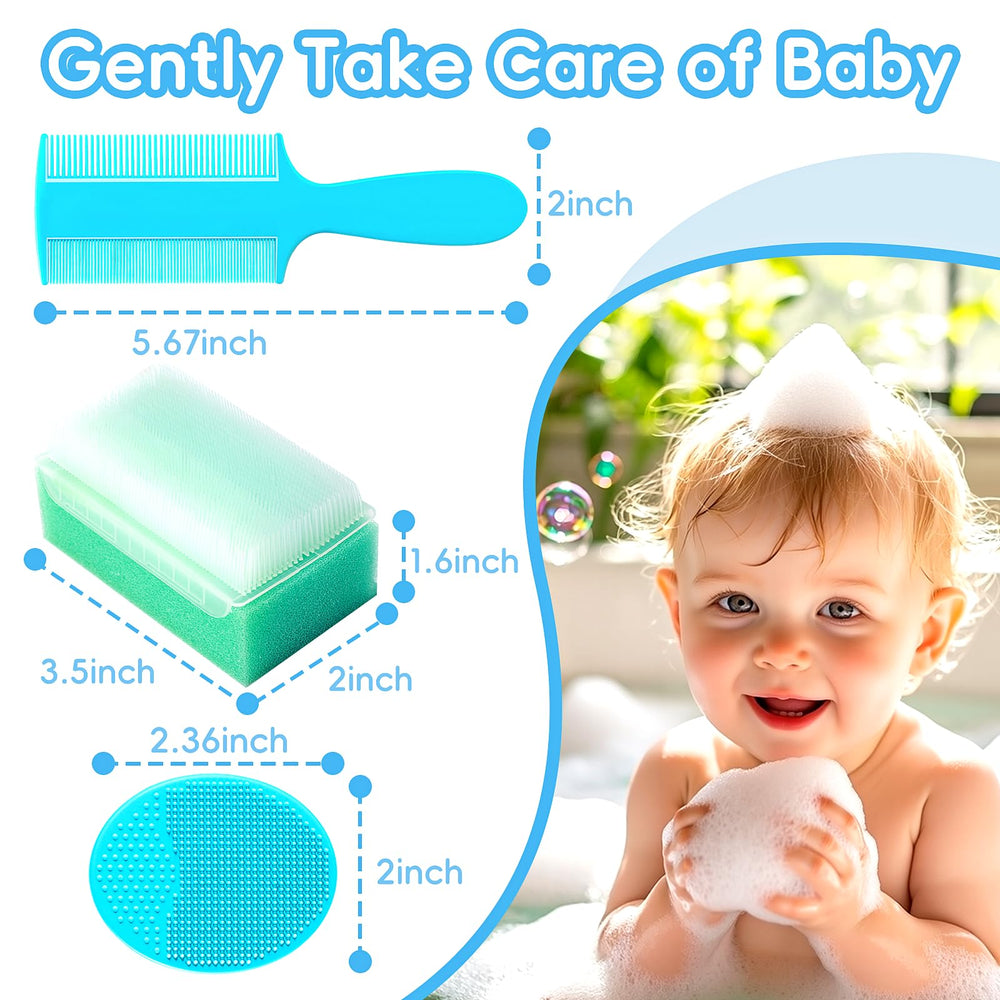 YESYBC soft baby bath sponges provide a soothing bath experience.