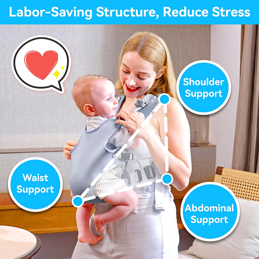 YESYBC cross-back straps stabilize baby in water and ease parent strain.