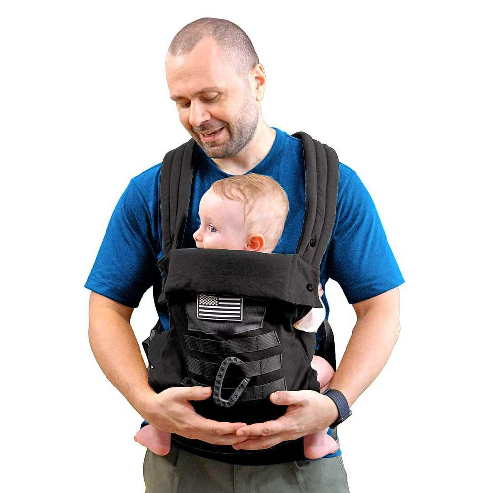 YESYBC baby carrier with lumbar support and foldable headrest for neck comfort.