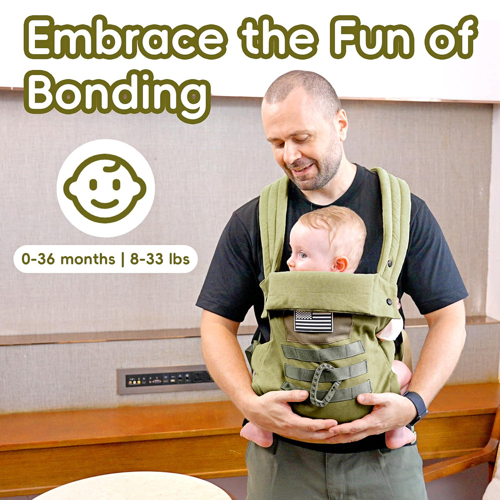 YESYBC carrier illustrating EVA lumbar support for back comfort.