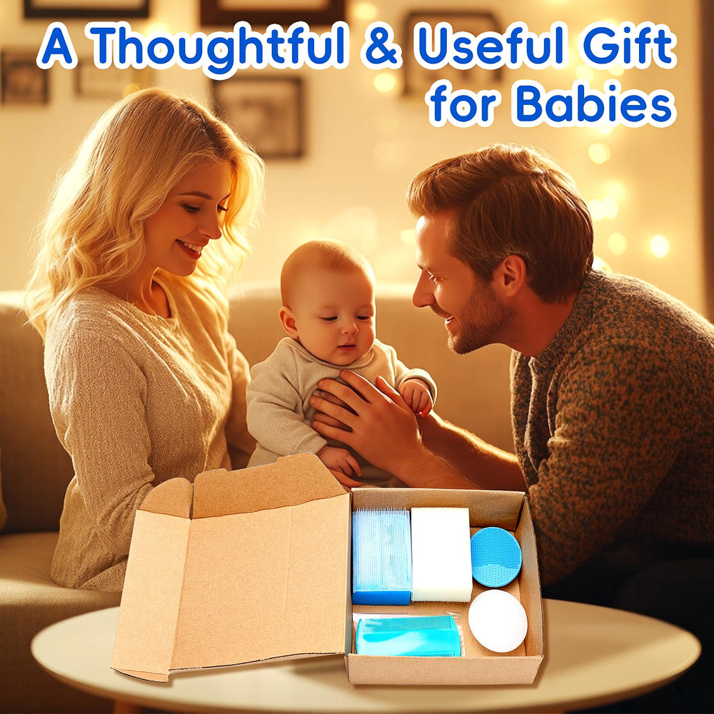 Yesybc baby grooming session blue pack during bath time.