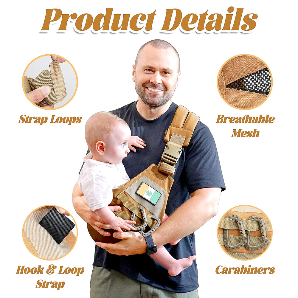 YESYBC adjustable shoulder straps ensure a comfortable fit for caregiver.