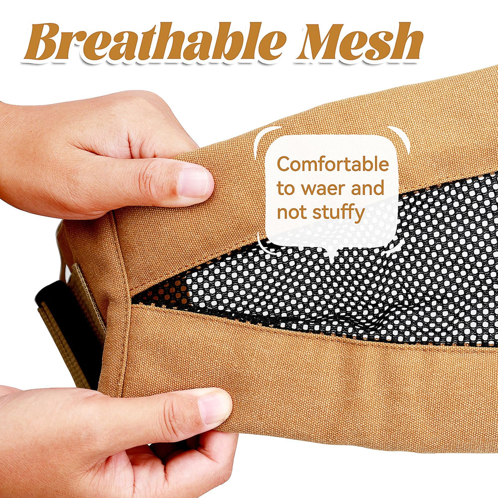 YESYBC baby in sling demonstrates secure, snug positioning for travel.