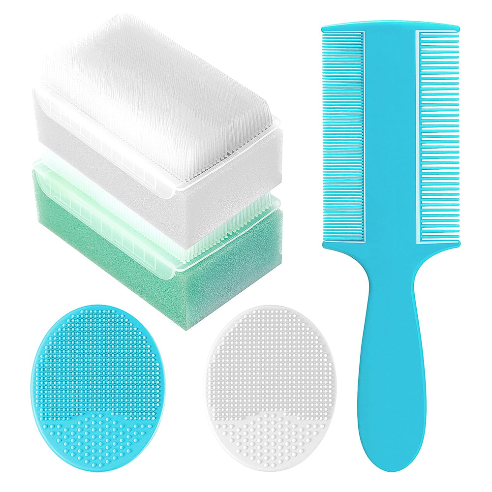 YESYBC cradle-cap brush with long handle for gentle, effective scalp care.