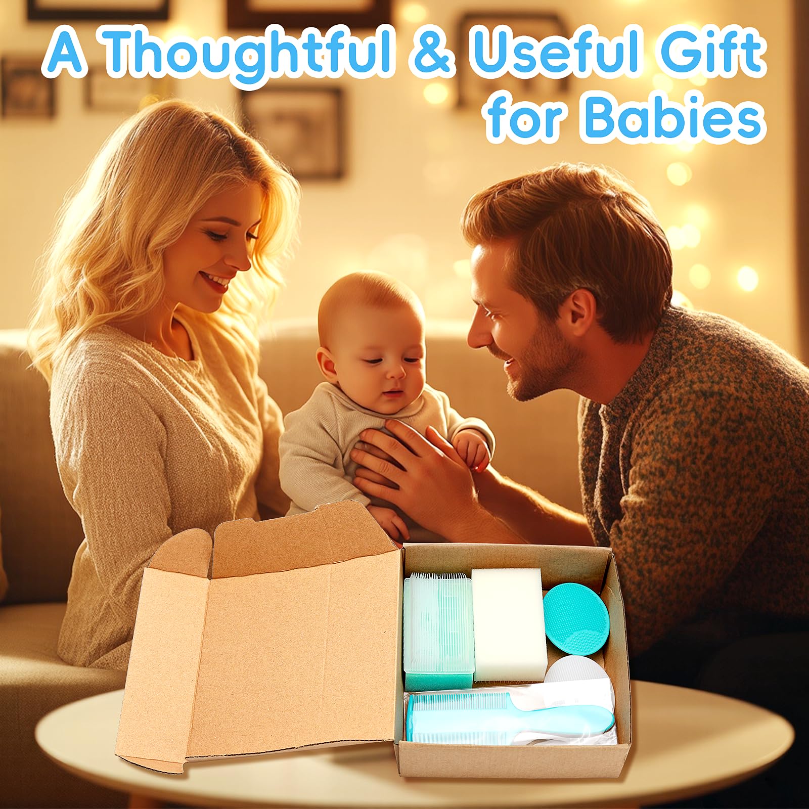 YESYBC green baby bath essentials kit keeps routines tidy and pleasant.