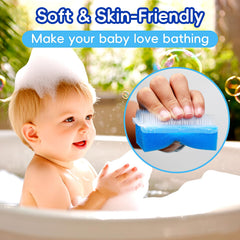Yesybc silicone cradle cap brush removes flakes gently without irritation.
