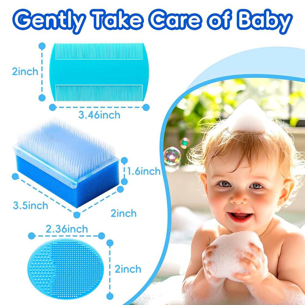 Yesybc soft baby bath sponge provides a soothing wash for delicate skin.