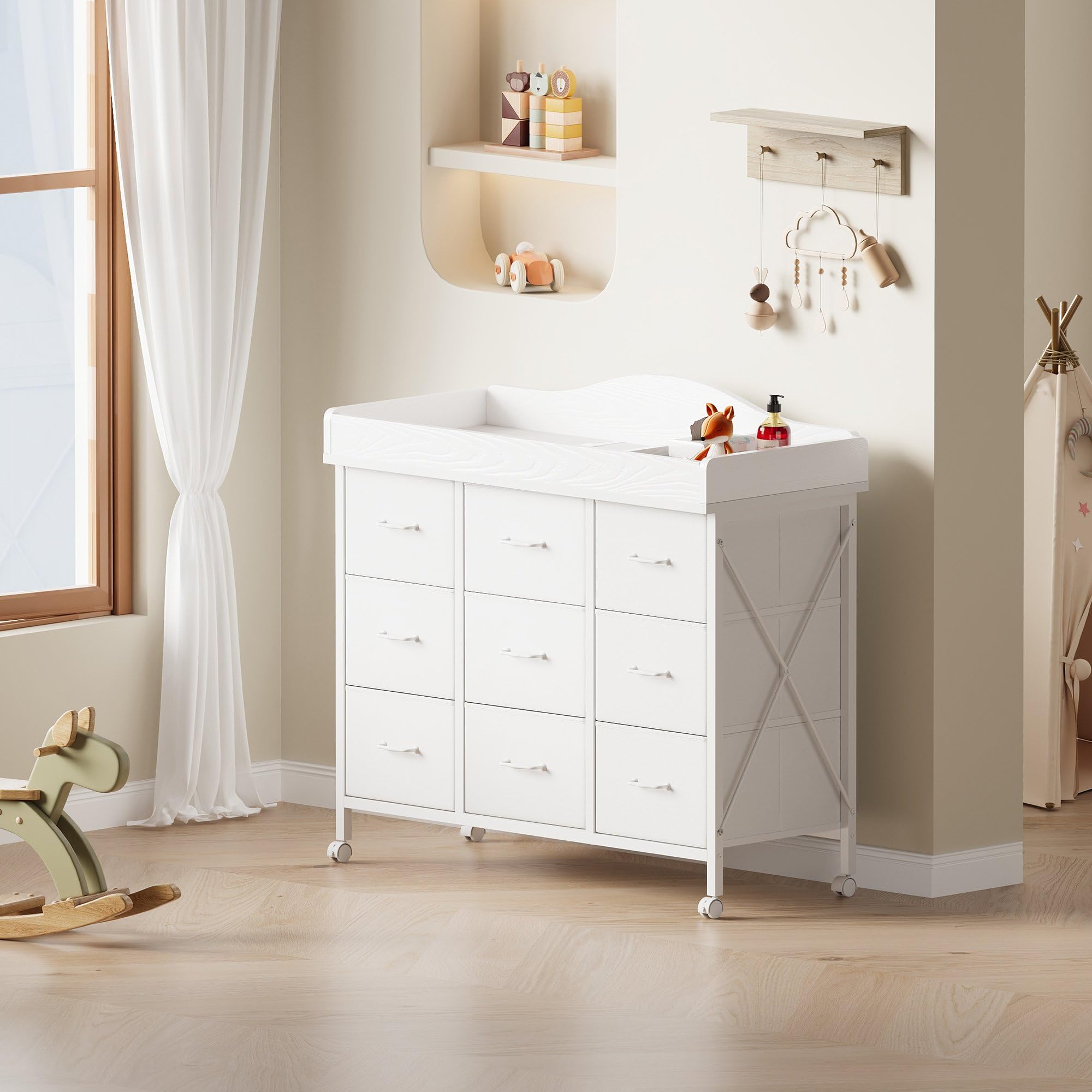 YeTom dresser includes simple instructions and hardware for quick setup.