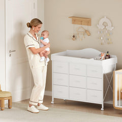 YeTom waterproof changing pad close-up highlighting easy-to-clean surface.