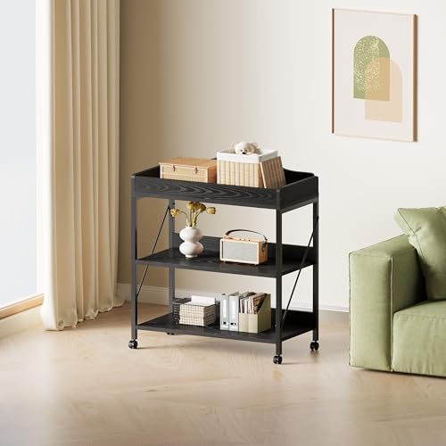 Yetom black finish blends with modern nursery decor.