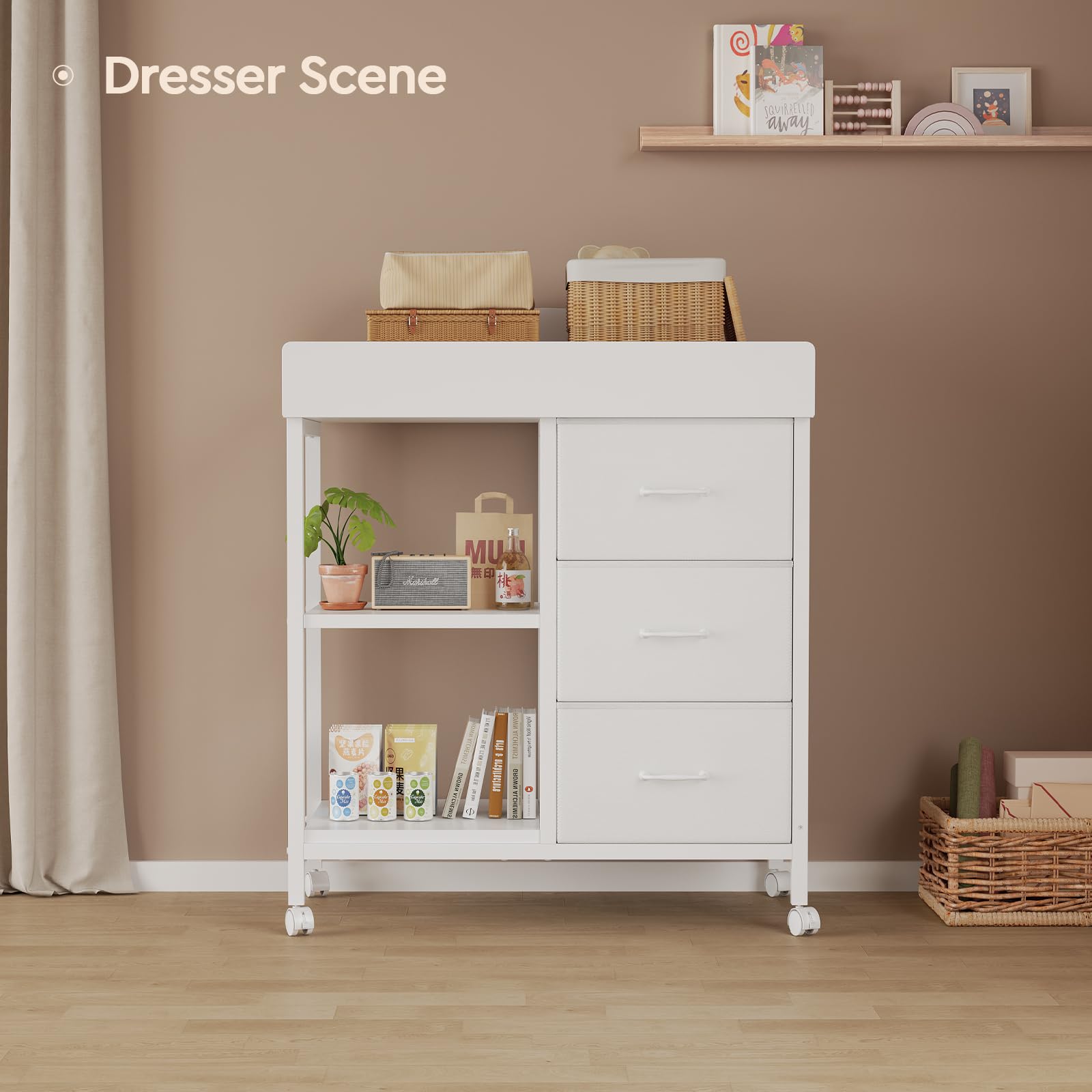 YeTom Changing Table Dresser easy assembly with included hardware