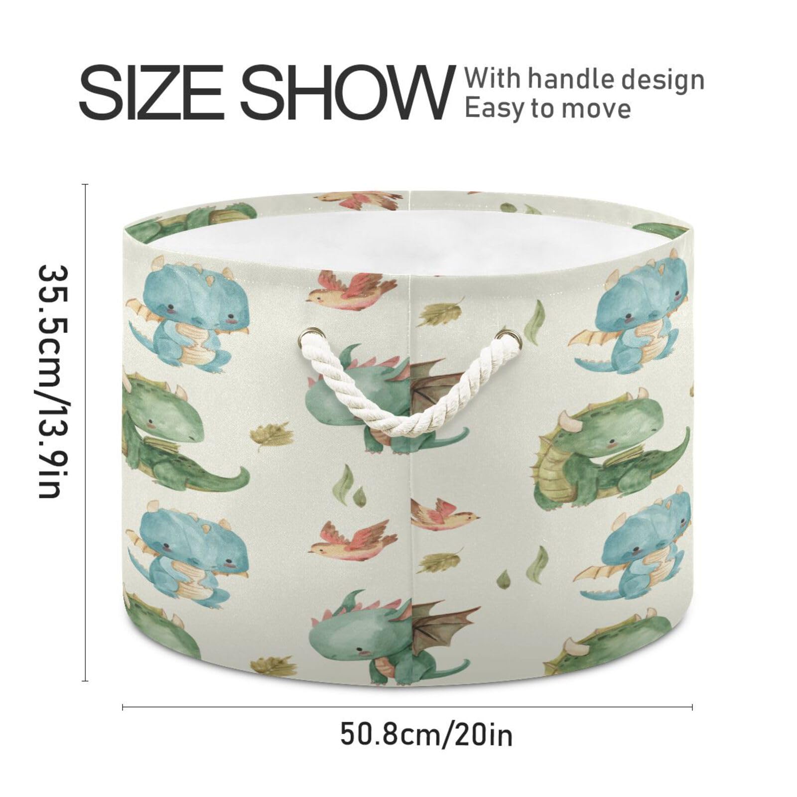 YETTASBIN large round basket filled with blankets for cozy storage.