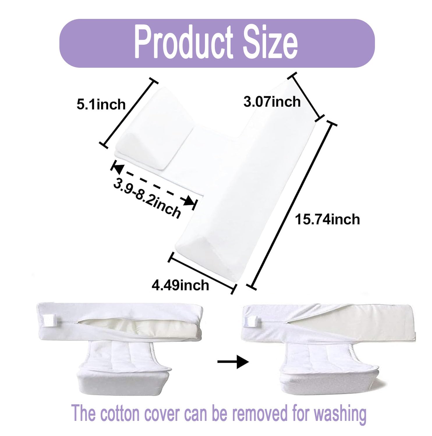 Yevclihds adjustable-breathable-pillow adapts to growing baby comfort