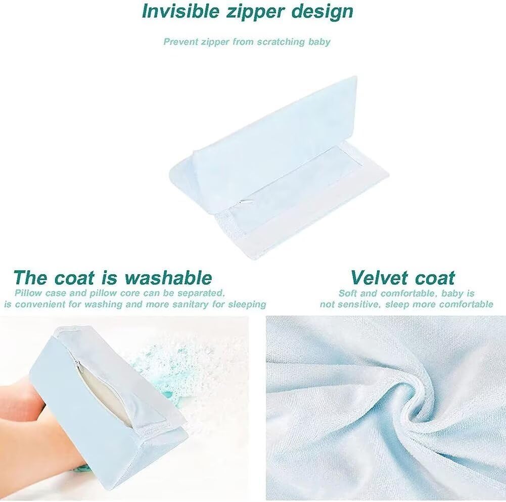 Yevclihds size 19.69x14.96x3.94 inches fits crib-side use.