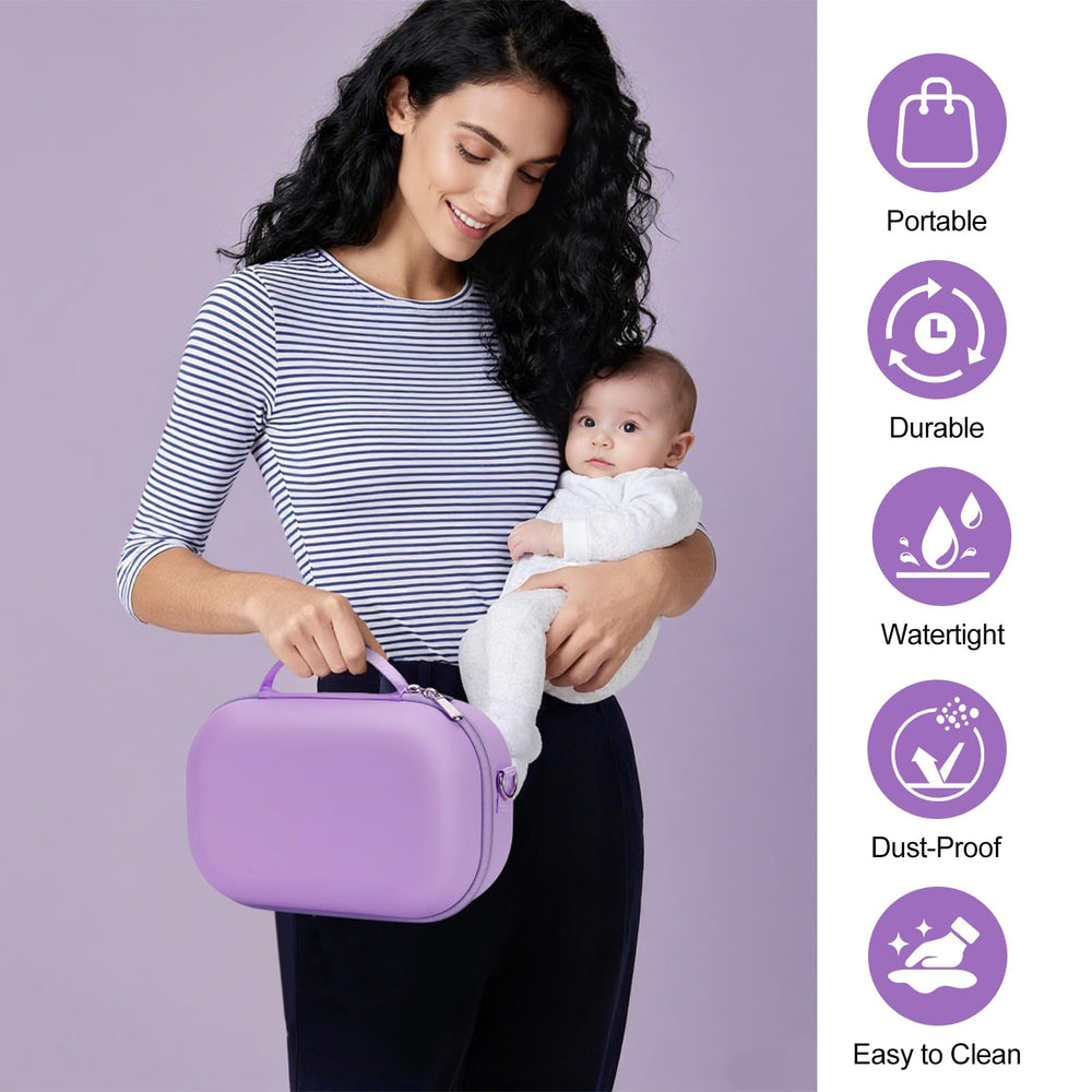 Yewltvep compact design doubles as a cosmetics or essentials bag.