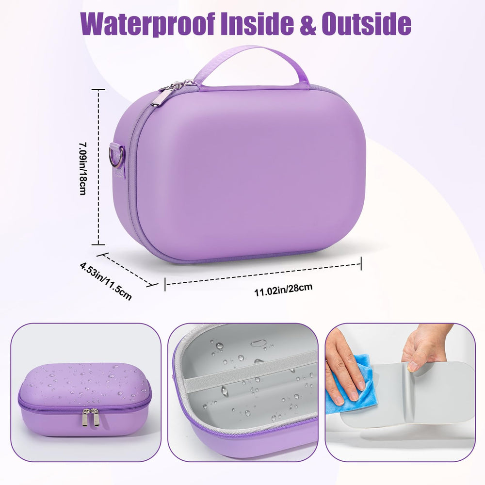 Yewltvep removable molded tray keeps pumps secure and stable.