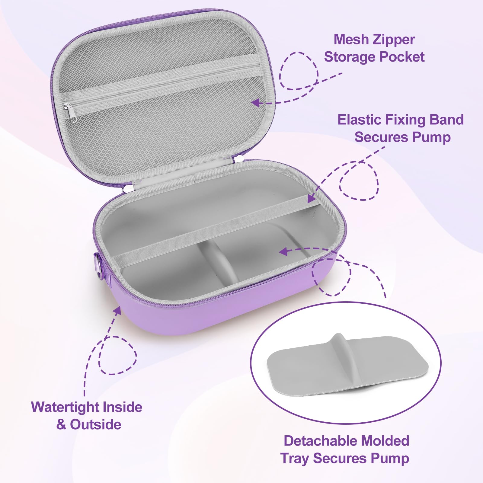 Yewltvep bag provides shoulder strap and handheld carry for versatile travel.