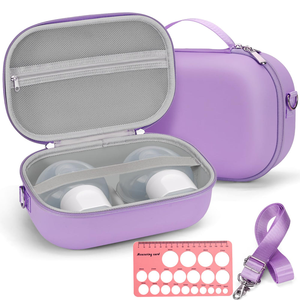 Yewltvep wearable breast pump bag discreet travel storage for two pumps.
