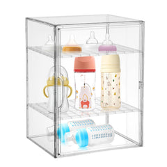 YEXEXINM 3-tier bottle organizer front view shows clear design for quick item spotting