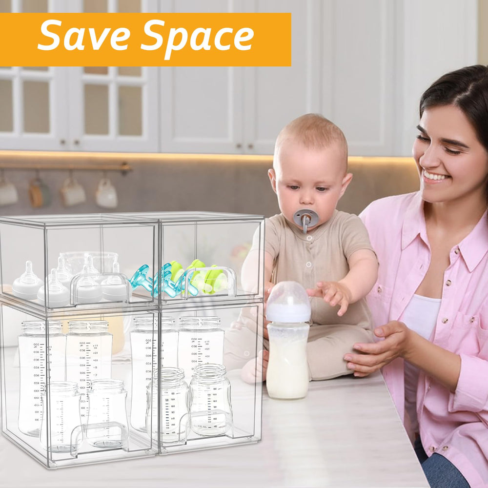 YEXEXINM baby feeding accessories storage on countertop for easy access
