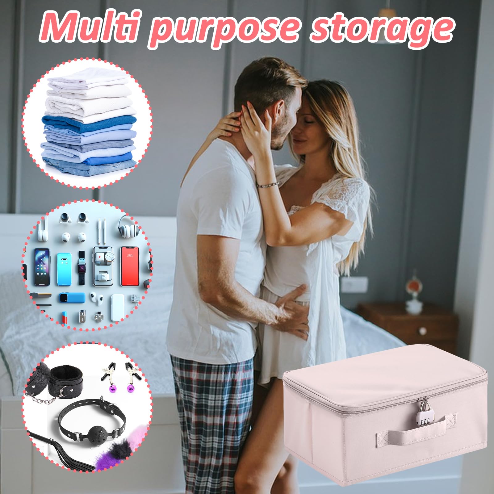 YEXEXINM spacious interior fits personal items, clothes, or cosmetics