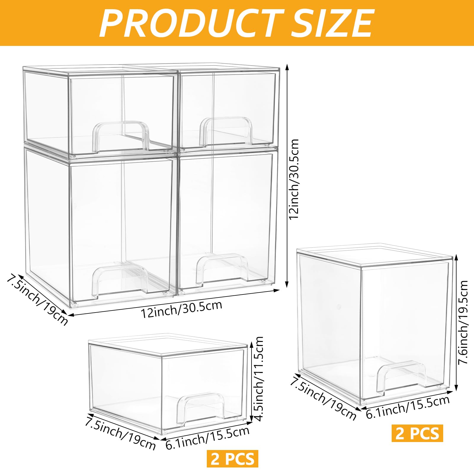 YEXEXINM medium drawer stores pump parts and bottles saving counter space