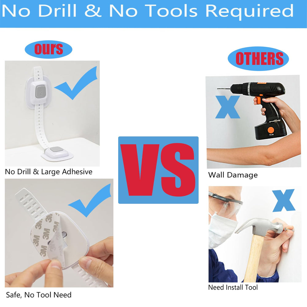 YEYA dresser wall anchor provides strong hold to prevent tipping.